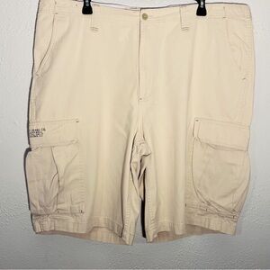 Polo Jeans Company Ralph Lauren Surplus Shorts Mens 46 Beige Vintage Cargo